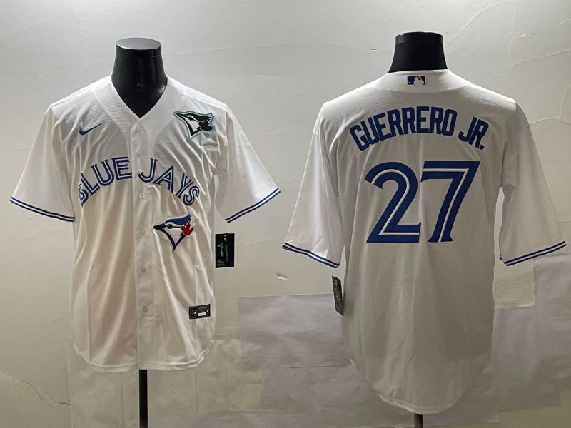 Men Toronto Blue Jays #27 Guerrero jr White Game 2025 Nike MLB Jersey style 3->toronto blue jays->MLB Jersey